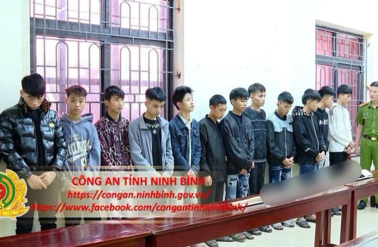 Cơ quan Cảnh sát điều tra Công an tỉnh triệu tập, điều tra, làm rõ đối với 13 thanh, thiếu niên về hành vi gây rối trật tự công cộng