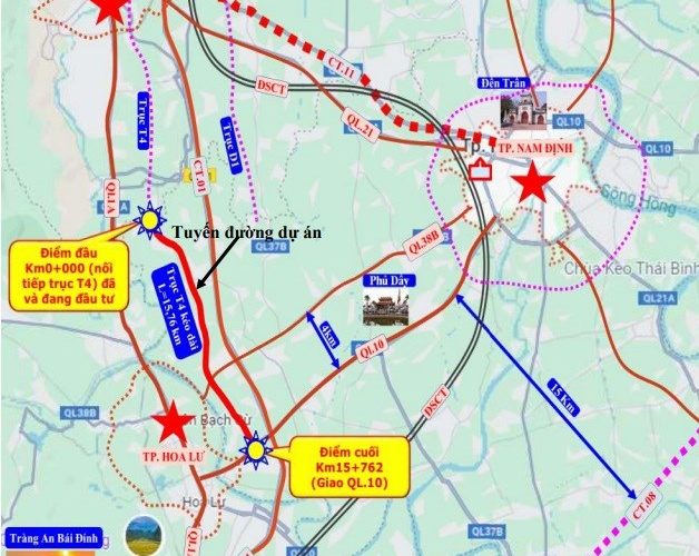 Ninh Bình sắp chi 3.000 tỷ đồng mở 16 km đường nối Ý Yên – Thanh Liêm