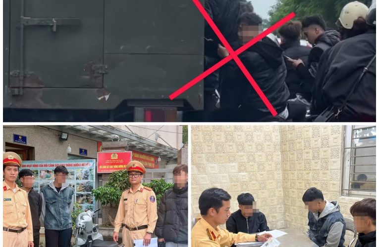 VIDEO: Cái kết đắng cho các bạn trẻ bám theo xe “phạm”