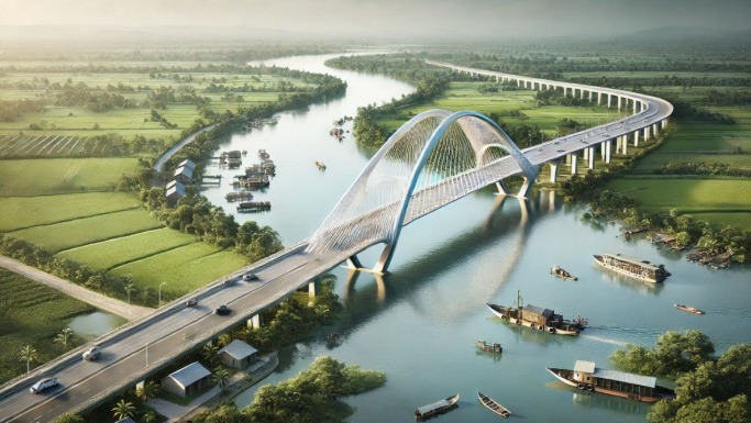 Sắp khởi công cầu vượt sông gần 600 tỷ tại Nam Định cũ