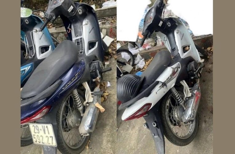 Công an Hà Nội tìm chủ 2 xe máy bí ẩn trong vụ tr-ộm