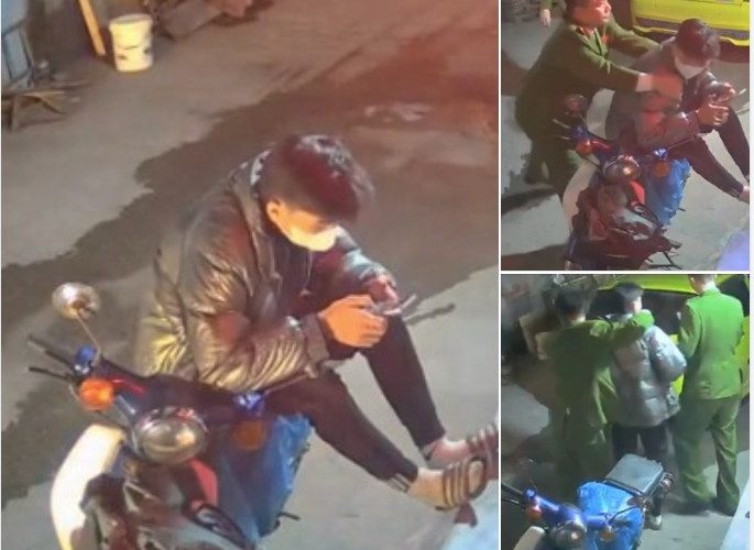 Clip cảnh sát ‘nhẹ nhàng’ áp sát bắt kẻ CUOP điện thoại tại Hà Nội