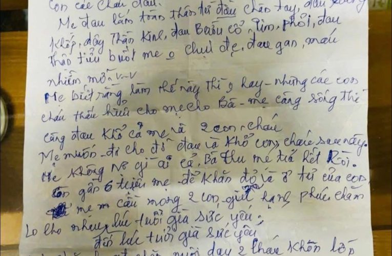 Nội dung bức thư