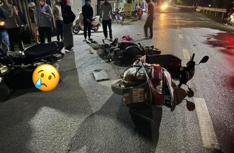 TN tại Hải Hậu, xe máy nằm la liệt