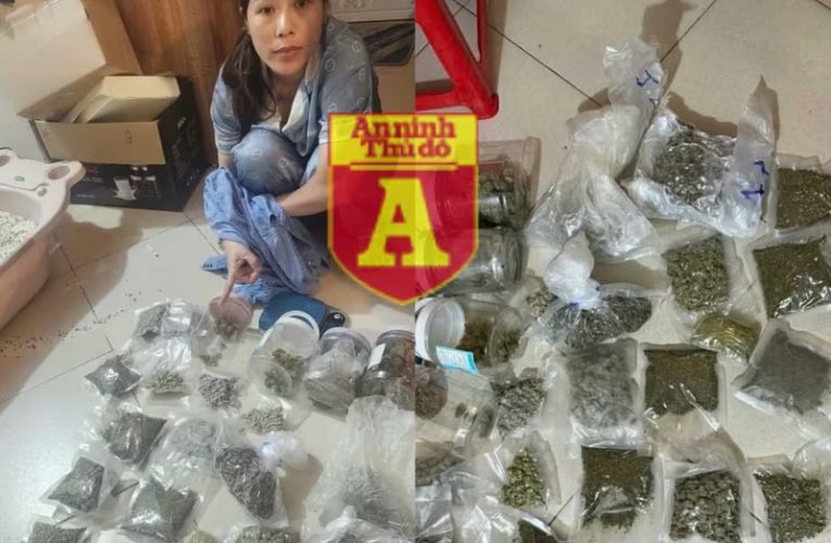 Bắt ‘nữ quái’ chuyên tiêu thụ cần sa tại Hà Nội qua dịch vụ giao hàng công nghệ