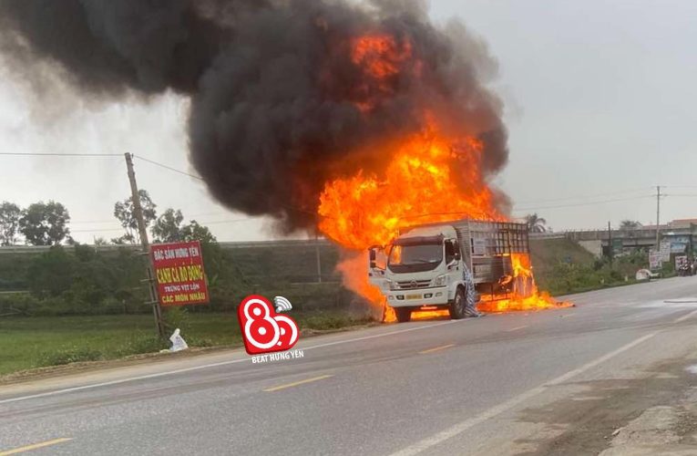 Video cháy xe ô tô tải