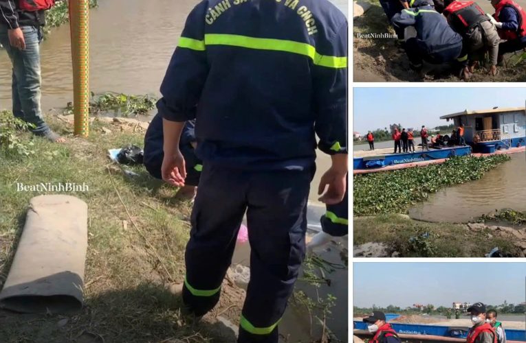 VIDEO: Đội cứu hộ tìm thấy chị D. 44 ở cầu Sắt – Ninh Bình
