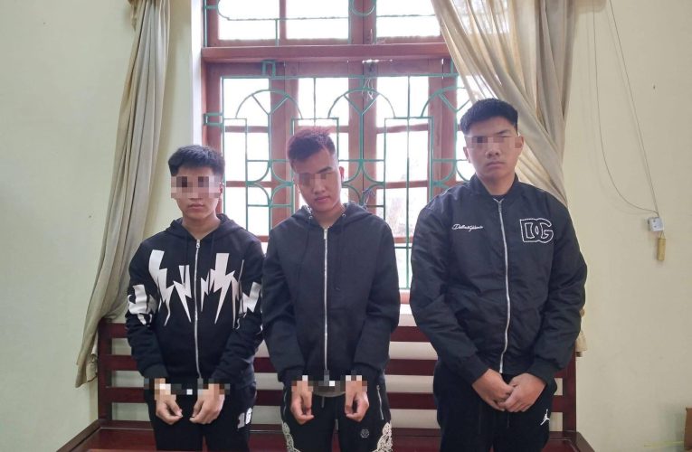 Công an xã Hiển Khánh, tỉnh Ninh Bình bắt giữ xử lý các đối tượng về hành vi cư-ớp tài sản