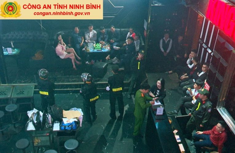 Công an tỉnh Ninh Bình kiểm tra 2 quán bar, bắt giữ nhiều đối tượng sử dụng, tổ chức sử dụng trái phép chất MT
