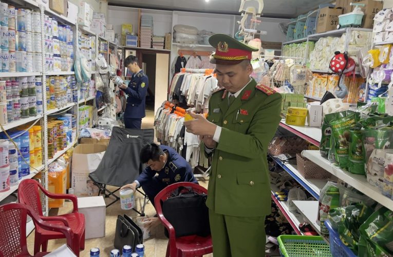 Công an xã Bình Nguyên kiểm tra, xử lý hành vi Kinh doanh hàng hóa không rõ nguồn gốc xuất xứ