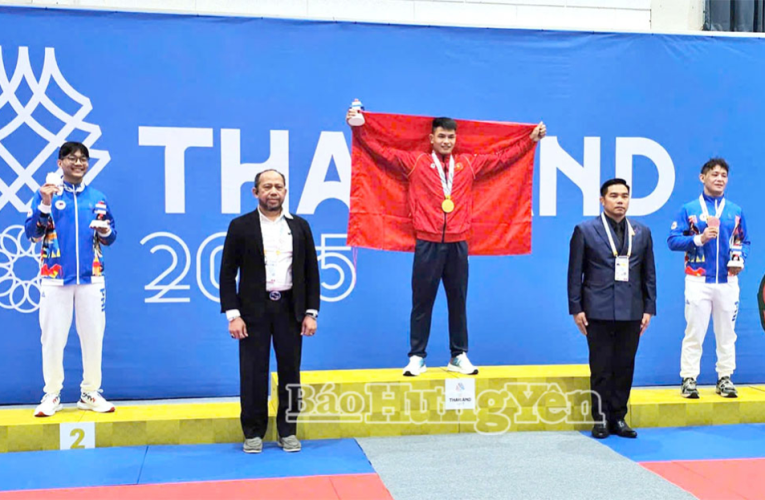 VĐV Jujitsu Thái Bình cũ đạt huy chương vàng tại SEA Games 33