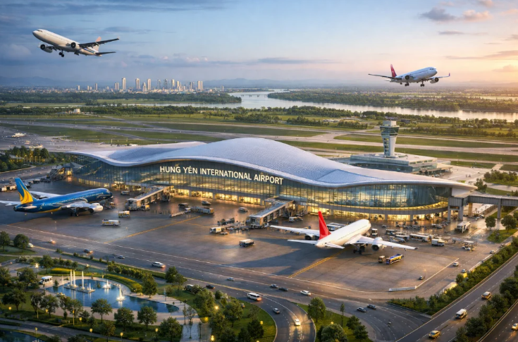Quy hoạch sân bay quốc tế mới tại Hưng Yên: Cách Nội Bài 60km, thực hiện sau năm 2030