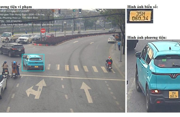 DANH SÁCH PHƯƠNG TIỆN VI PHẠM ĐƯỢC PHÁT HIỆN QUA HỆ THỐNG GIÁM SÁT VỀ THIẾT BỊ NGHIỆP VỤ TRÊN ĐỊA BÀN TỈNH NINH BÌNH TỪ NGÀY 17/12 ĐẾN NGÀY 31/12/2025
