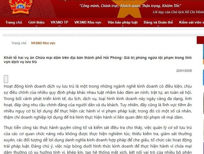 Lễ tân khách sạn ở Hải Phòng điều hành đường dây majdam qua mạng xã hội