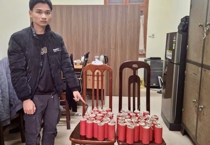 Thuê nhà nghỉ chế tạo pháo nổ, đối tượng “9X” bị bắt giữ
