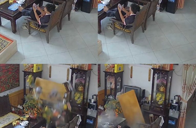 Hoảng loạn khi bàn thờ đổ sập đúng mùng 1 Tết ở Ninh Bình