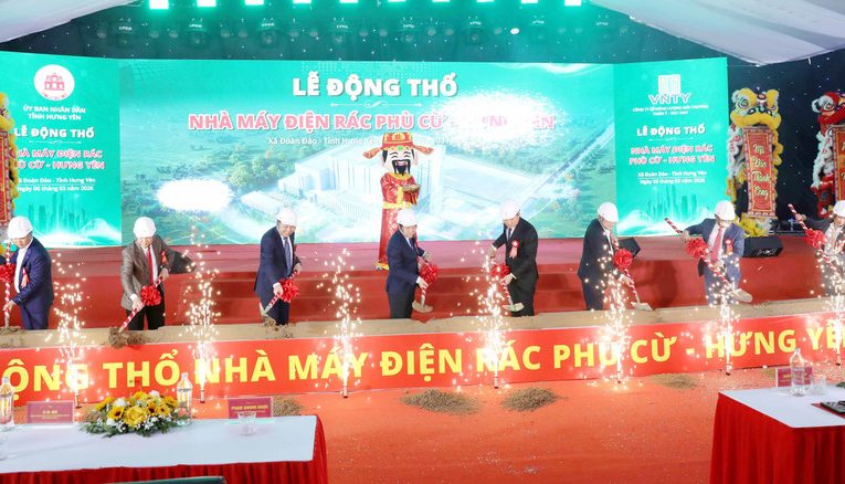 Hưng Yên khởi công nhà máy điện rác 4.000 tỷ đồng