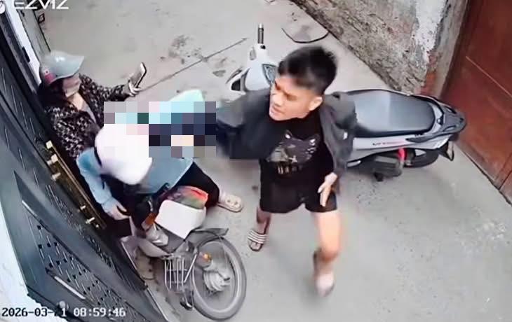 Điều tra đối tượng côn đồ ch-ặn xe, oánh tới tấp một phụ nữ