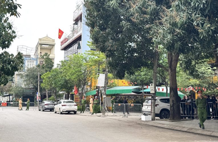 Bảo đảm an ninh, an toàn phiên tòa xét xử 62 bị cáo gây rối trật tự công cộng