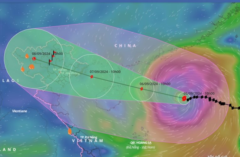 MỨC ĐỘ QUÁ MẠNH, BÃO YAGI ĐỔI TÊN THÀNH BÃO TOMO